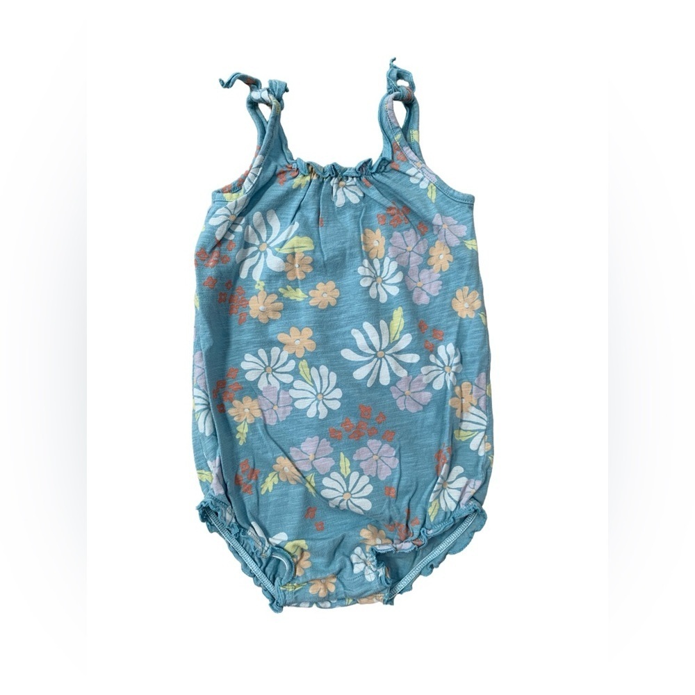 Little Co. Size 24 Months Organic Floral Bubble Romper